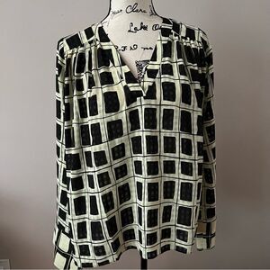 Stine Goya Roselyn Blouse in Cloud Cream Check print Ladies size xxs